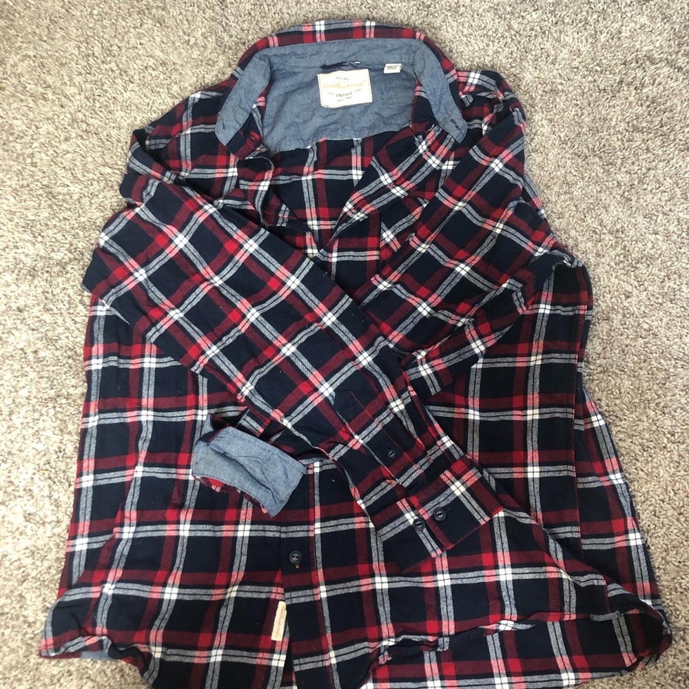 Plaid button down